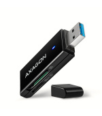 AXAGON CRE-S2N, USB-A 3.2 Gen 1 - SUPERSPEED čtečka karet, 2-slot & lun SD/microSD, podpora UHS-I