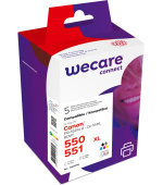 WECARE ARMOR ink sada kompatibilní s Canon PGI550BKXL+CLI551XL, CMYK