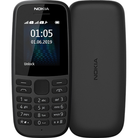 Nokia 105 Dual Sim 2019 Black