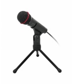 Stolní mikrofon C-TECH MIC-01, 3,5" stereo jack, 2.5m