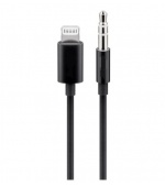 PremiumCord Apple Lightning audio redukční kabel na 3.5 mm stereo jack, 1 m, černý
