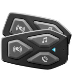 Bluetooth headset pro uzavřené a otevřené přilby Interphone U-COM3, Twin Pack