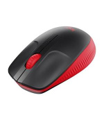 Logitech myš Wireless Mouse M190 - optická, 3 tlačítka, 1000dpi, červená