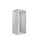 LANBERG RACKOVÁ SKŘÍŇ 19" NÁSTĚNNÁ 27U/600X600 (FLAT PACK) S PROSKLENÝMI DVEŘMI ŠEDÁ V2