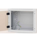 Nástěnný rack jednodílný 12U (š)600x(h)595 perforované dveře