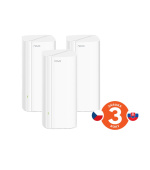 Tenda Nova MX12 (3-pack) WiFi6 AX3000 Mesh Gigabit system, 9xGLAN/GWAN, WPA3, VPN, SMART CZ aplikace