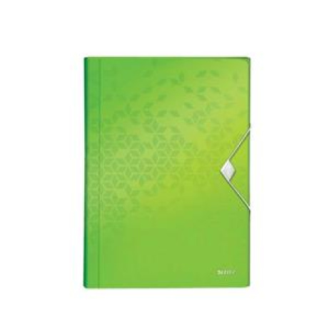 LEITZ Aktovka s přihrádkami WOW, PP, zelená