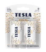 Tesla D GOLD+ alkalická, 2 ks, ND