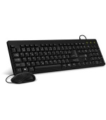 CONNECT IT Combo drátová černá klávesnice + myš, CZ + SK layout