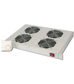 Digitus 19" větrací jednotka 1U, 4 ventilátory, šedá