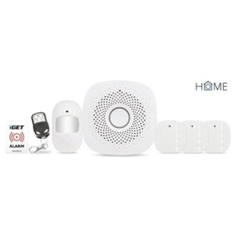 iGET HOME X5 Advanced - Domovní Wi-Fi smart alarm s LCD, kompletní set, podpora Tuya