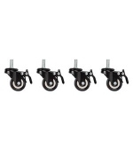 LANBERG CASTORS X4 WITH THREAD AND BRAKE FOR WALL MOUNTING 19" CABINETS
