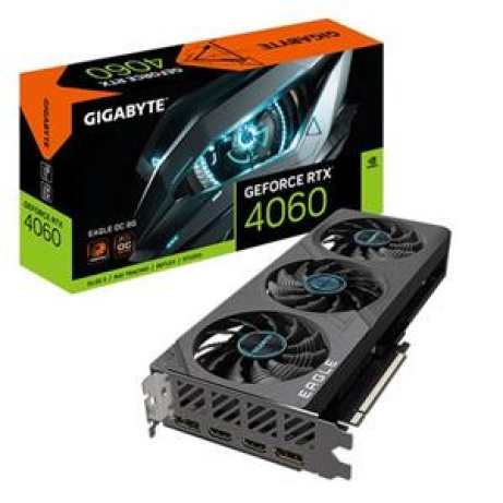 GIGABYTE GeForce RTX 4060 EAGLE OC 8G GV-N4060EAGLE OC-8GD, 8GB GDDR6, 2xDP, 2xHDMI