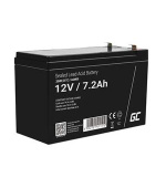 Green Cell AGM VRLA 12V 7.2Ah maintenance-free battery for the alarm system, cash register, toys
