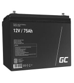 Green Cell AGM VRLA 12V 75Ah bezúdržbová baterie pro obytné vozy, fotovoltaické systémy, lodě