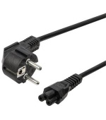 PremiumCord Kabel síťový 230V k notebooku 2m, trojlístek "Mickey Mouse"