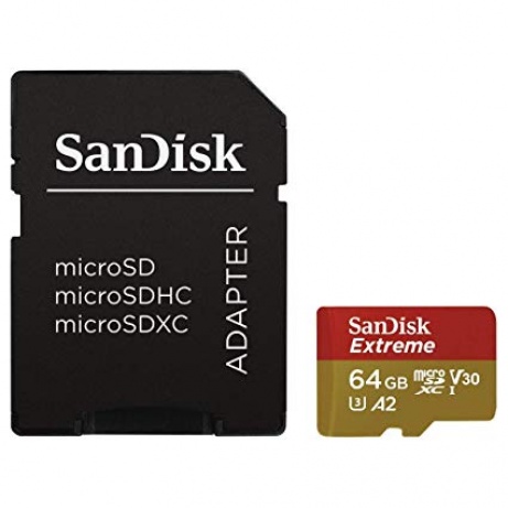 SanDisk Extreme microSDXC 64GB 160MB/s + adaptér