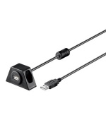 PremiumCord USB 2.0 prodlužovací kabel 1,2m MF s konektorem na přišroubování