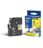 Brother - TZe-611 žlutá / černá (6mm Laminované)