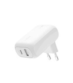 Belkin BOOST CHARGE™ Duální 42W USB-C Power Delivery PPS nástěnná nabíječka (USB-C 30W + USB-A 12W), bílá
