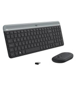 Logitech klávesnice s myší Wireless Combo Slim MK470 US - grafit