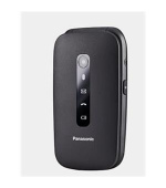 Panasonic KX-TU550EXB mobilní telefon pro seniory - barevný displej 2,8", fotoaparát, handsfree, microSD, véčko, černý