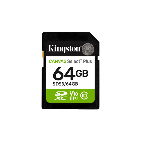 Kingston Canvas Select Plus/SDXC/64GB/UHS-I U1 / Class 10