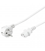 PremiumCord Kabel síťový 230V k počítači 2m bílý