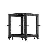 LANBERG OTEVŘENÝ RACK 12U 19" 600X600-1100 NASTAVITELNÝ ČERNÝ