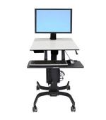 ERGOTRON WorkFit-C, Single HD Sit-Stand Workstation,pojízdná, nastavitelná prac. stanice sezení/stání.