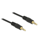 Delock Stereo Jack Cable 3.5 mm 3 pin male > male 3 m black