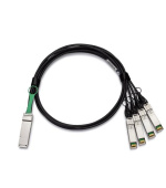 Dell Networking Cable 40GbE (QSFP+) to 4 x 10GbE SFP+ Passive Copper Breakout Cable 3 Meters Customer Install