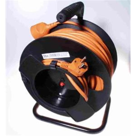 PremiumCord Prodlužovací kabel 230V 50m buben, průřez vodiče 3x1,5mm2