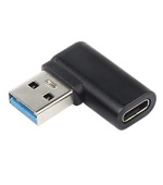 PremiumCord zahnutá 90° redukce USB-C Female na USB3.0 typ A Male