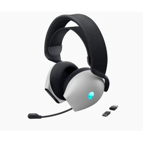 Alienware Tri-Mode Wireless Gaming Headset - AW725H (Lunar Light)