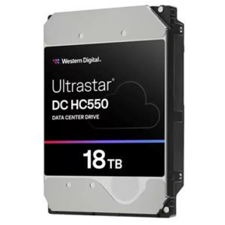 WD Ultrastar HDD 16TB DC HC550 3.5in 26.1MM 512MB 7200RPM SAS ULTRA 512E SE P3