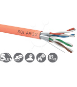 Instalacní kabel Solarix CAT6A STP LSOH B2ca-s1,d1,a1 500m/cívka SXKD-6A-STP-LSOH-B2ca