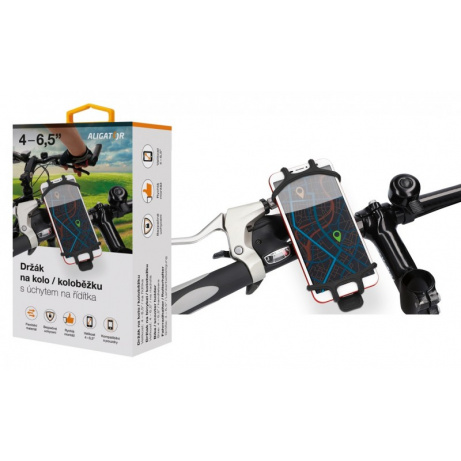   Držák na kolo/koloběžku ALIGATOR HA11, úchyt na řídítka, univerzální