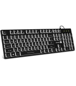 CONNECT IT Chocolate WhiteStar kancelářská podsvícená klávesnice (CZ + SK verze) BLACK