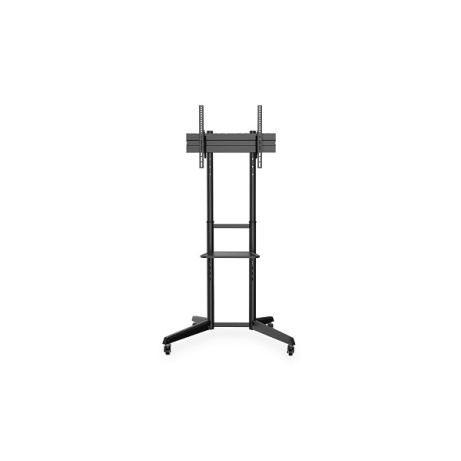 DIGITUS pojízdný televizní vozík s policí pro monitor  37-70" s náklonem , černý , max 50 kg  VESA: 100x100, 200x100, 200x200, 300