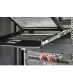 Digitus modularizovaná 48,3 cm (19 ") TFT konzole s 16 portem KVM, americká klávesnice, RAL 9005 černá barva