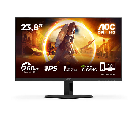AOC Gaming/24G4ZRE/23,8"/IPS/FHD/260Hz/0,3ms/Černá/3R