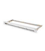 PATCH PANEL PRÁZDNÝ 24 PORTŮ 1U 19" FTP PRO MODULY KEYSTONE ŠEDÝ LANBERG