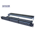 DATACOM Patch panel 24p.CAT6 1U 3x8 LSA, STP 19" černý s vyvázáním