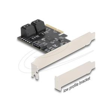 Delock Pětiportový řadič SATA karty PCI Express x4 - Low Profile