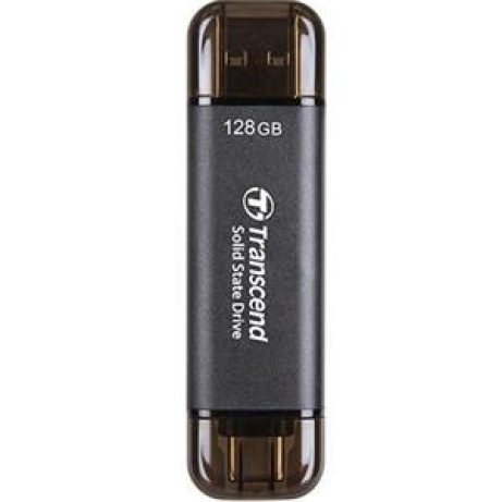 Transcend ESD310C 128GB, External SSD, USB 10Gbps Type C/A, 1050MB/R, 700MB/W, černý
