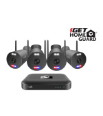 iGET HGNVK109104 - kamerový Wi-Fi set, 3K rozlišení, 10CH NVR + 4x kamera se zvukem, IR + LED,CZ app