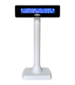 LCD zákaznický displej Virtuos FL-2025MB 2x20, USB bílý