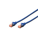 Digitus Patch Cable, S-FTP, CAT 6, AWG 27/7, LSOH, Měď, modrý 0,5m