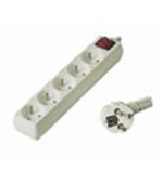 PremiumCord prodlužovací přívod 230V, 2m, 5 zásuvek, vypínač